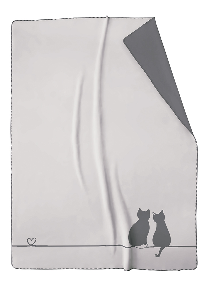 Cawö "You & Me" Wohndecke (Cute Cats Edition)