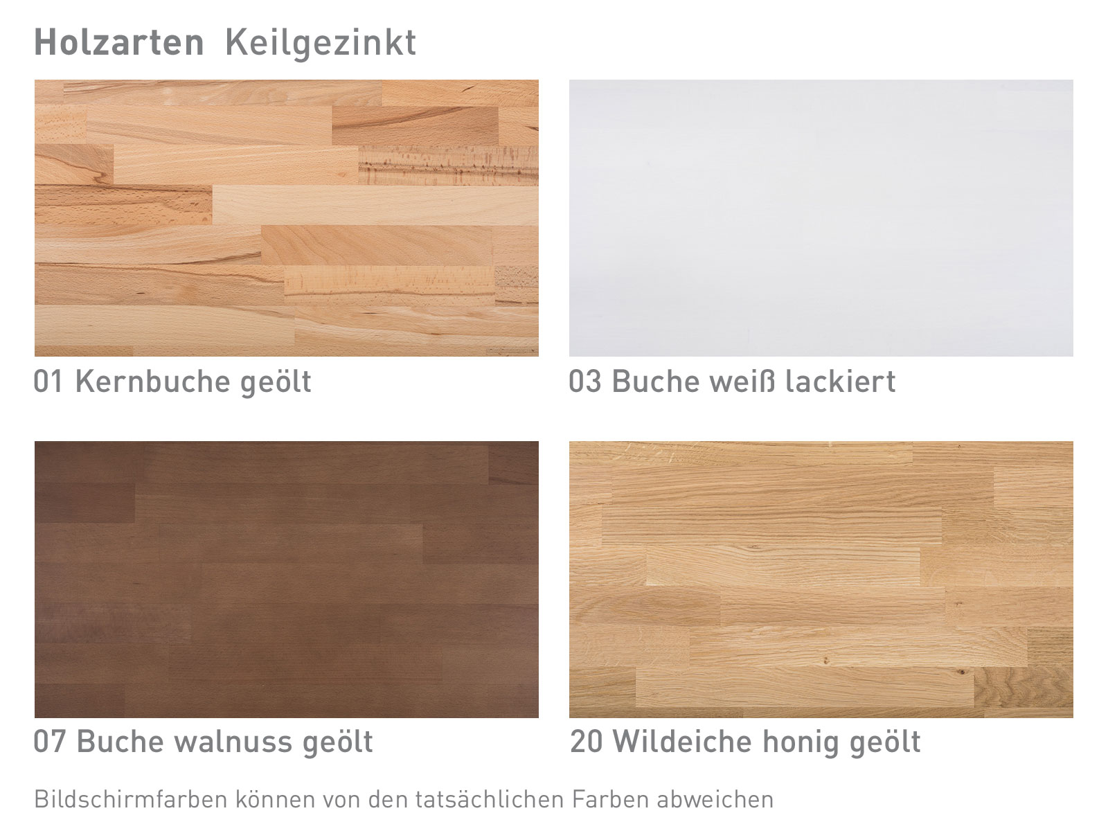 Dico Komfortbett Sylt 420.03, Farbkarte Holz