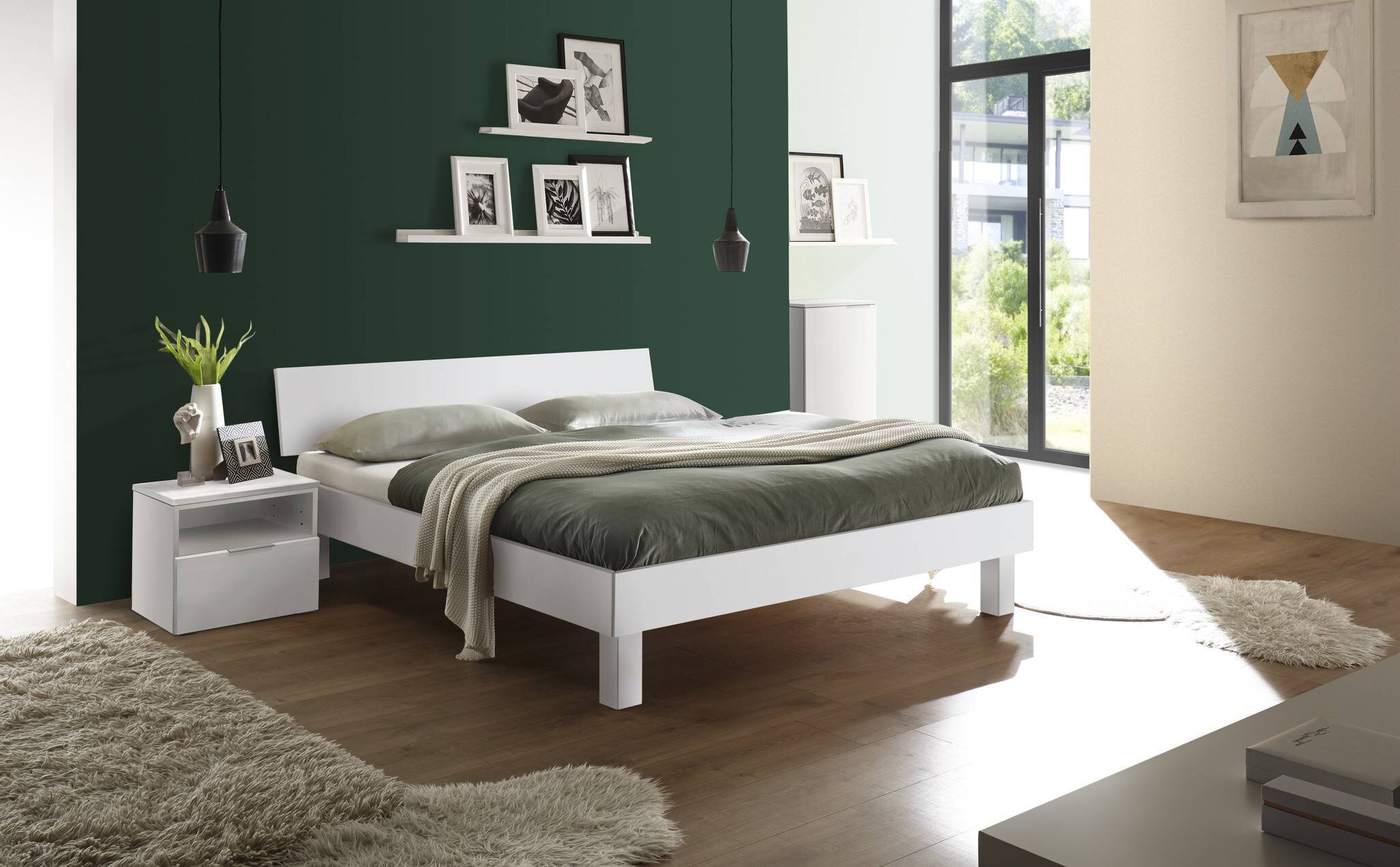 Weiss deckend, lackiert, MDF