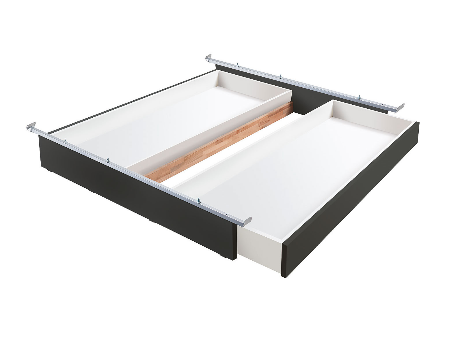 Lovie-Box mit 2 Schubladen, Buche anthracit deckend, lackiert